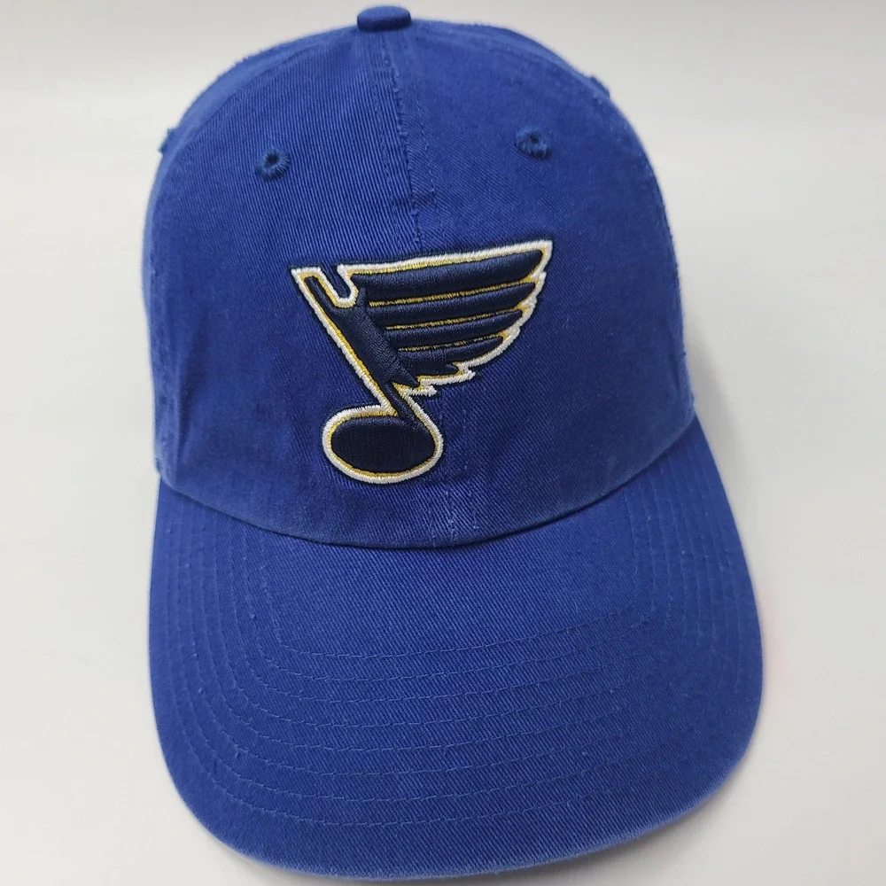 St Louis Blues Hat Strapback OTS Blue‎ NHL Hockey Logo Cotton Casual Dad Men